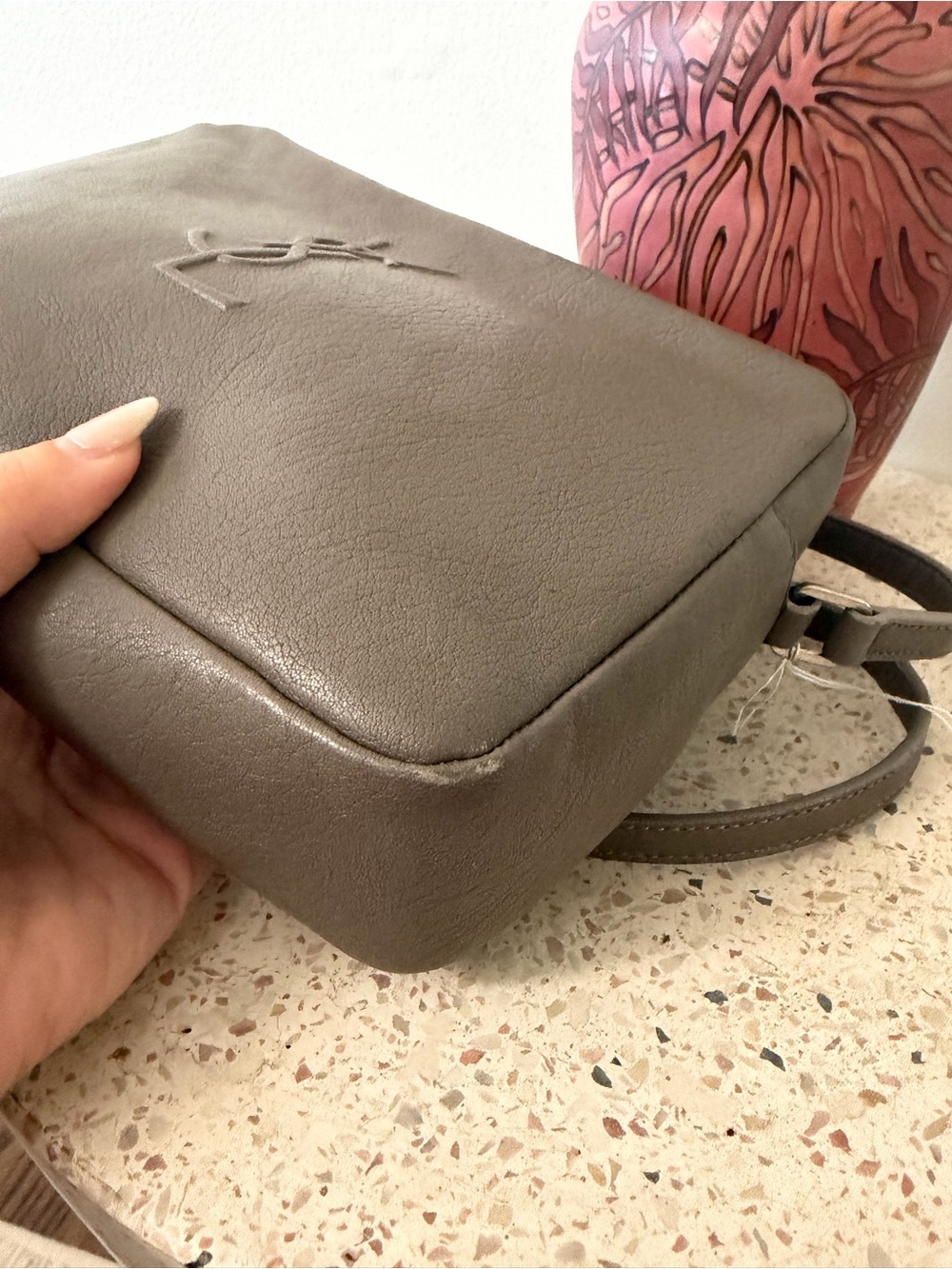 Saint Laurent Lou Camera Bag with Embossed YSL Logo - Picture 14 of 15